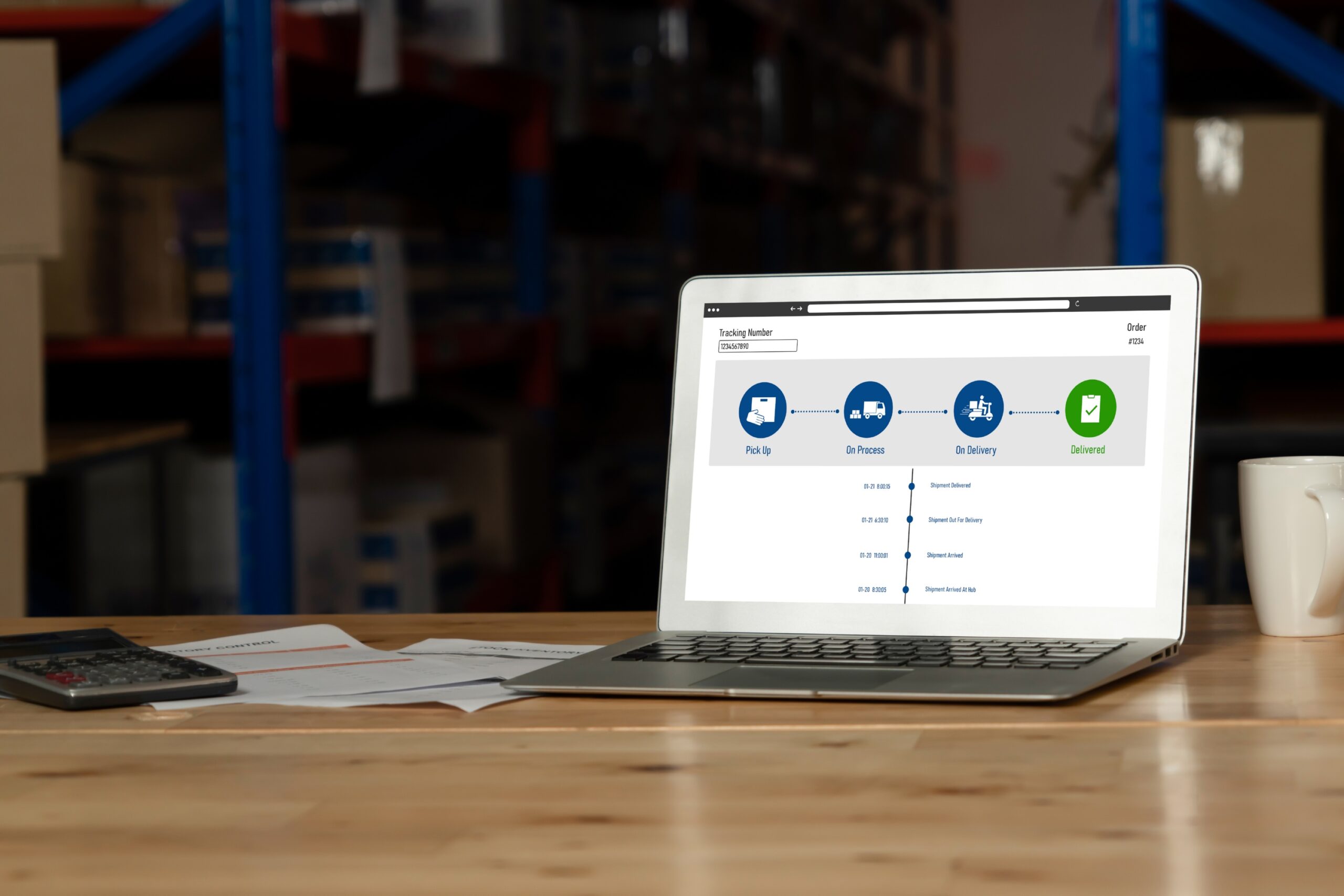 Delivery tracking system for e-commerce and modish online business